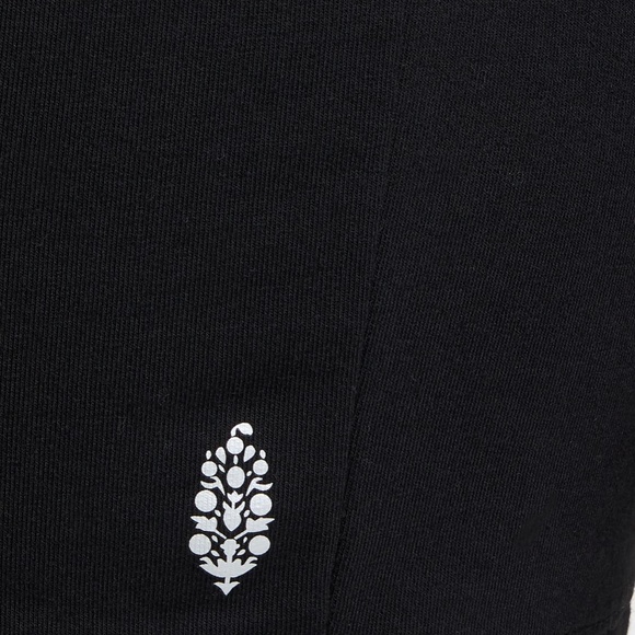 Free People Sunny 2 piece Short and Sweatshirt Set in Black sz XS NWT $98R - Picture 7 of 7